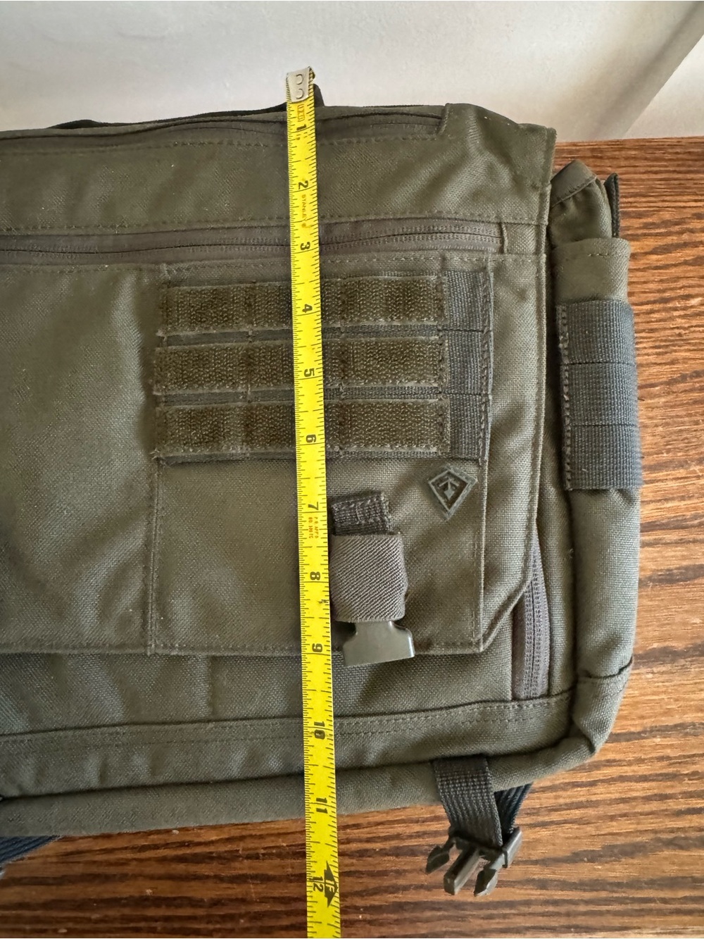 Men's Tactical Messenger Bag in Olive Green - Picture 6 of 7